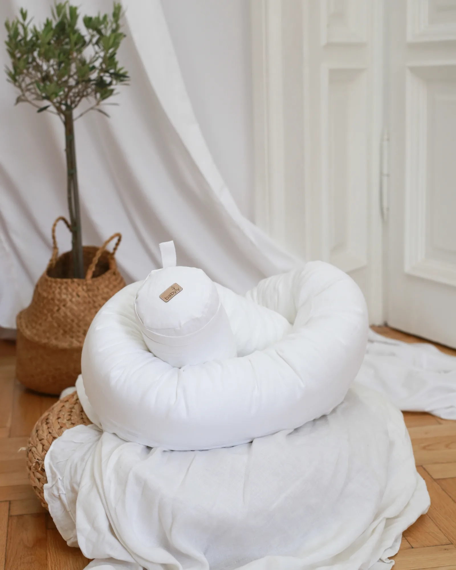 Tour de lit bébé sécurisé en lin – confort exceptionnel et protection optimale
