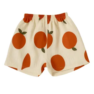 Short enfant orange La Belle Orange - Short d'été mixte bébé
