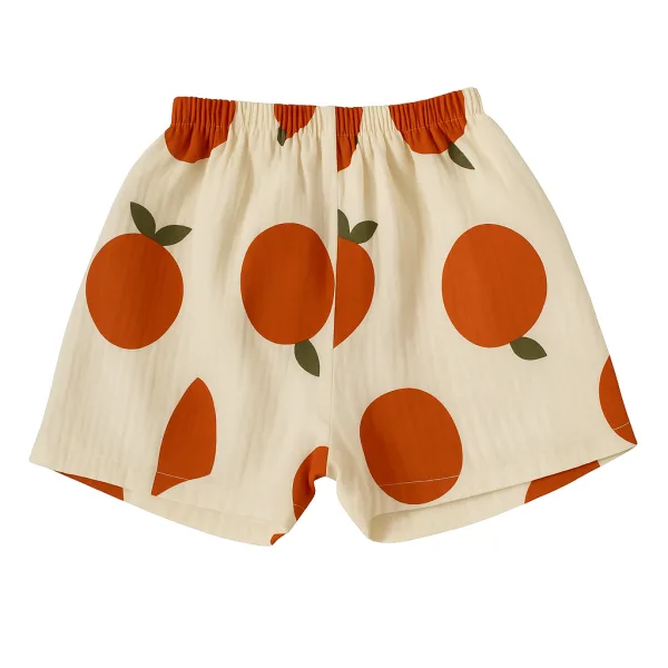 Short enfant orange La Belle Orange - Short d'été mixte bébé