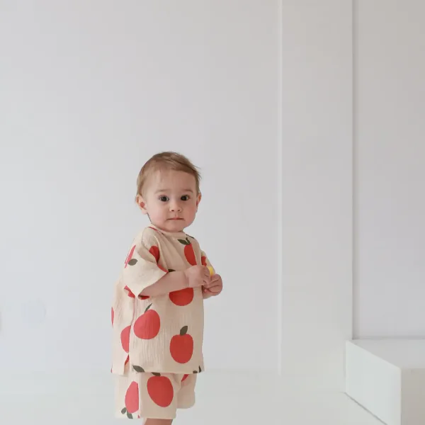 Short Enfant Orange Confortable - La Belle Orange