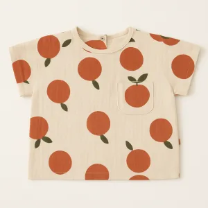 T-shirt enfant orange La Belle Orange - Vêtement enfant confortable mixte
