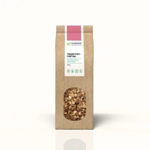 Sachet kraft de tisane post-partum Hot Milk, rempli de plantes séchées