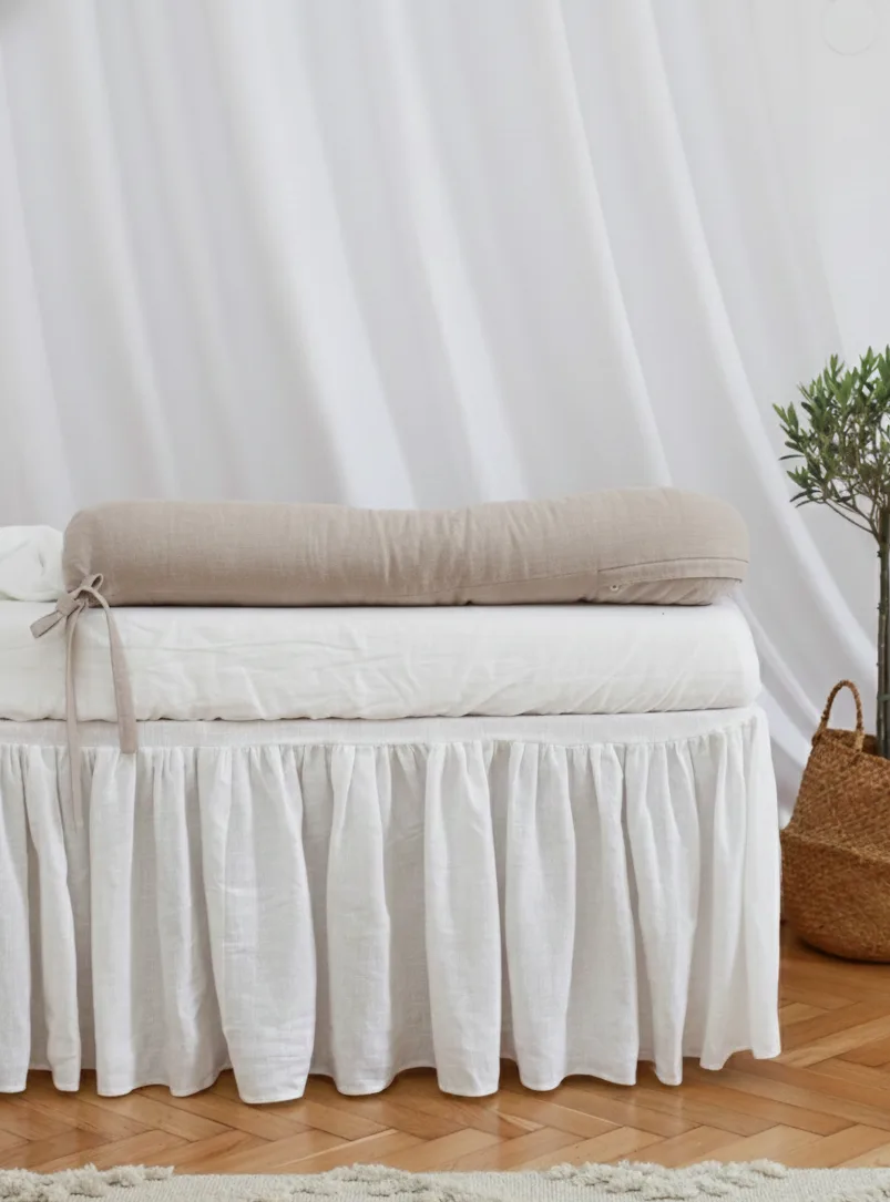 Tour de lit bébé sécurisé en lin – confort exceptionnel et protection optimale