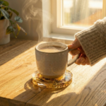 Coffret 4 Dessous de Verre Résine Époxy Botanique + Support