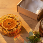 Coffret 4 Dessous de Verre Résine Époxy Botanique + Support