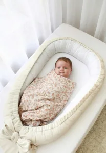 Cocon Confort Sécurité Bébé - Nid Douillet Rose pour Nouveau-né