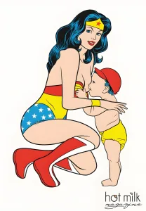 Poster Numérique : WONDER WOMAN - Allaitement Empowerment