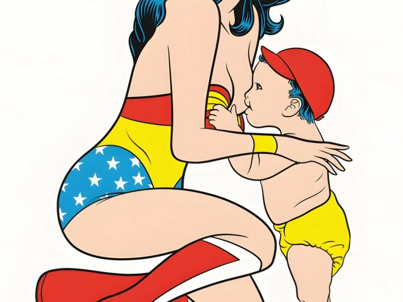 Poster Numérique : WONDER WOMAN - Allaitement Empowerment